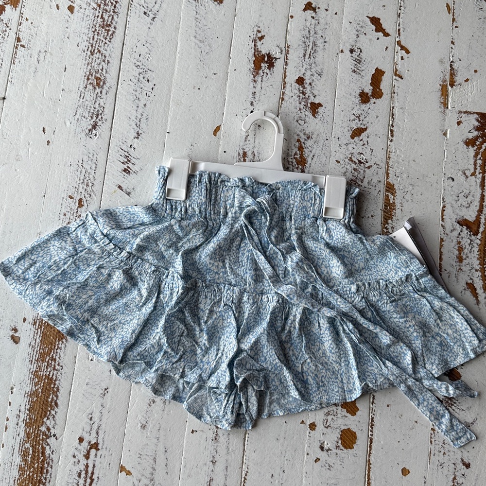 Vanilla Star Blue Floral Women's Shorts NEW Sz XS